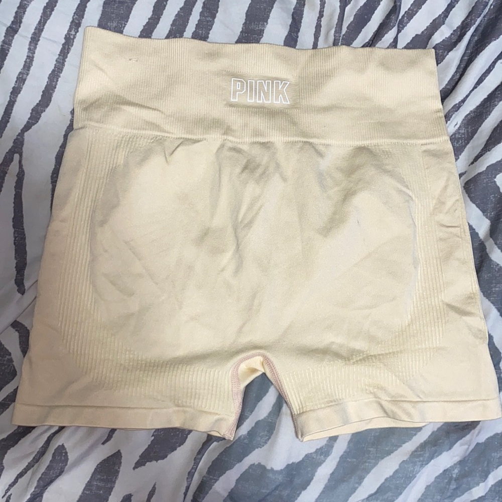 Pink biker shorts